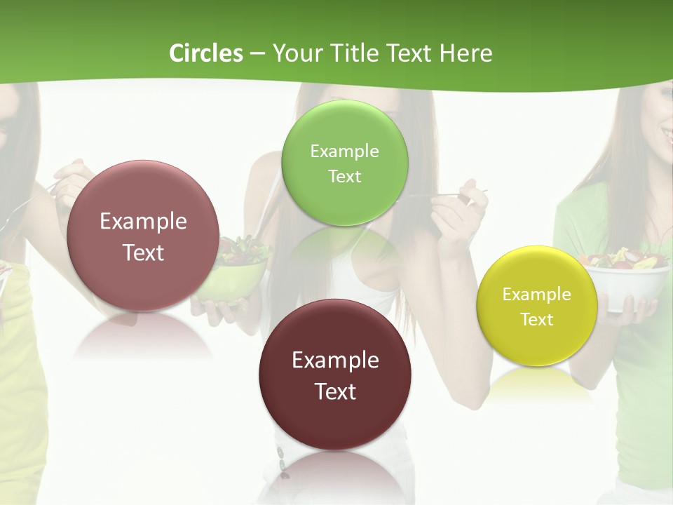 Happy Pretty Salad PowerPoint Template