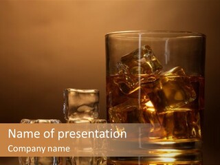 Brown Liquid Whisky PowerPoint Template