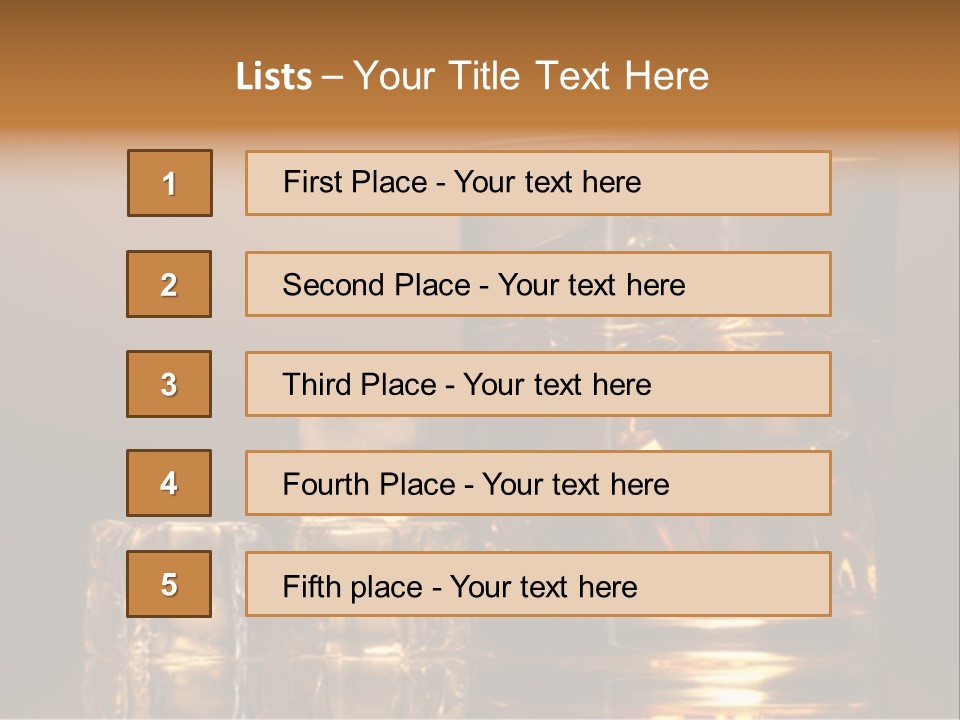 Brown Liquid Whisky PowerPoint Template