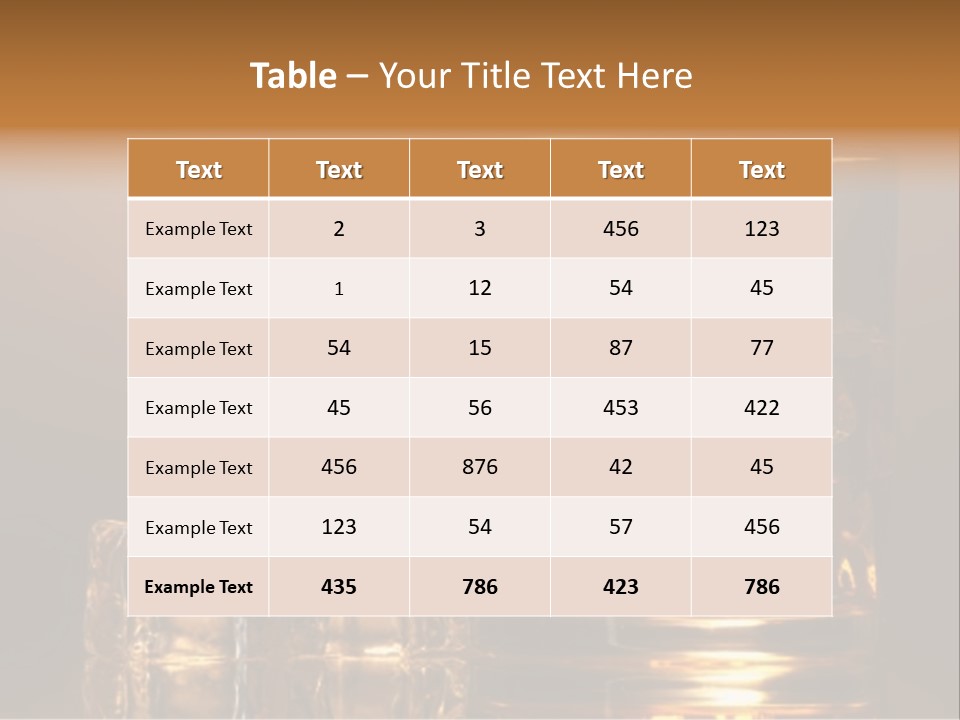Brown Liquid Whisky PowerPoint Template