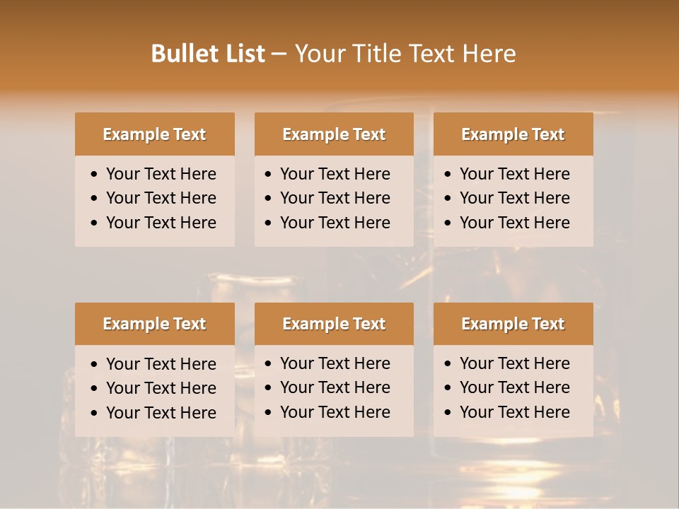 Brown Liquid Whisky PowerPoint Template