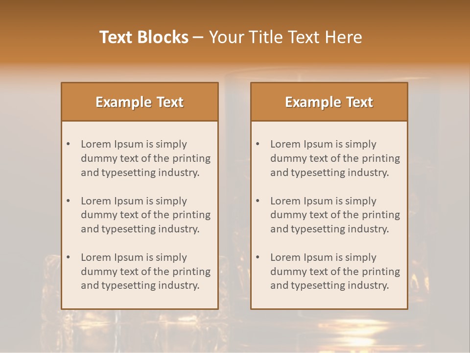 Brown Liquid Whisky PowerPoint Template