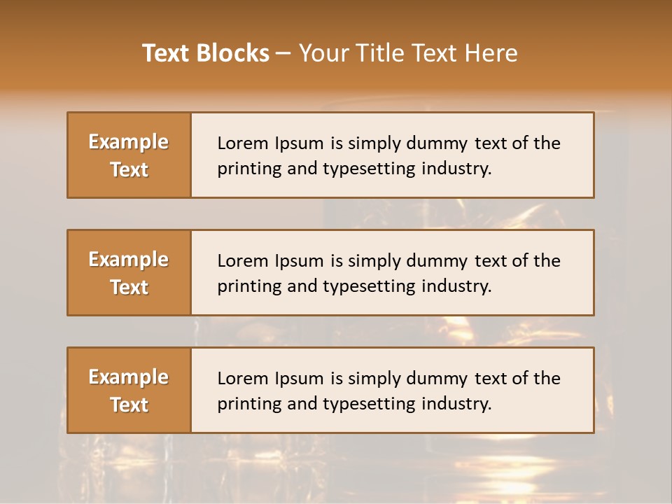 Brown Liquid Whisky PowerPoint Template