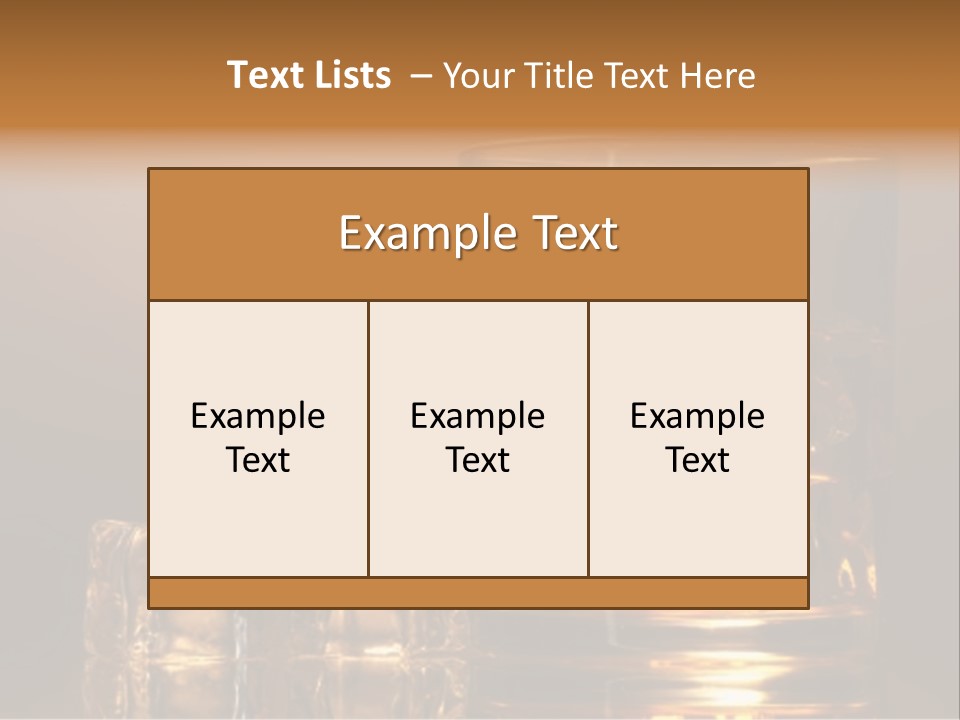 Brown Liquid Whisky PowerPoint Template