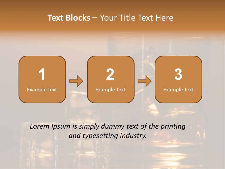 Brown Liquid Whisky PowerPoint Template