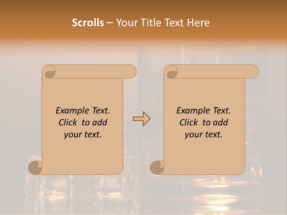 Brown Liquid Whisky PowerPoint Template