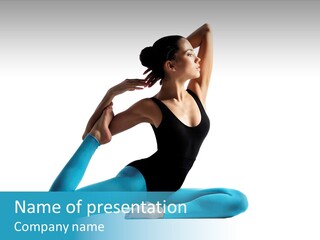 Health Human Yoga PowerPoint Template