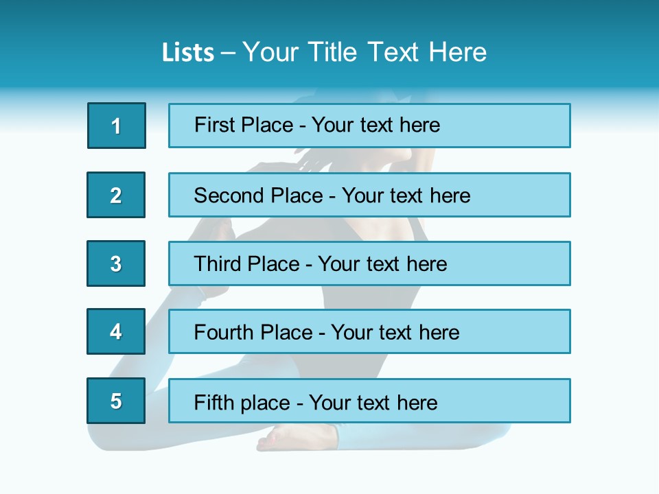 Health Human Yoga PowerPoint Template