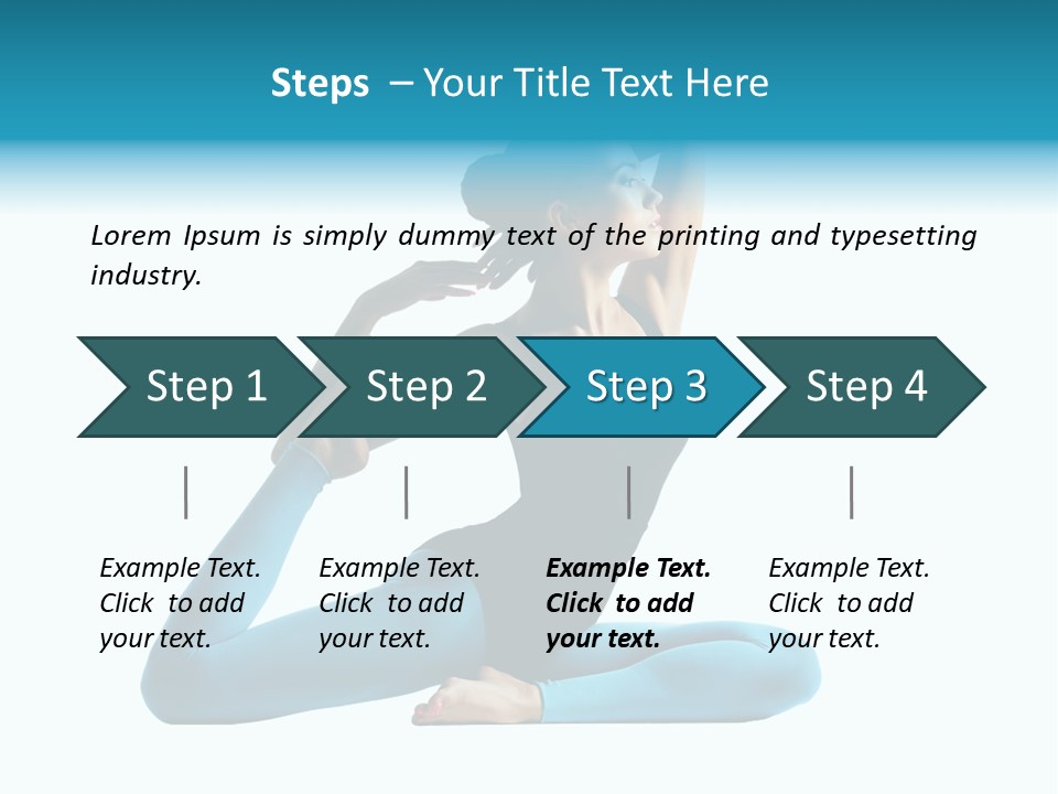 Health Human Yoga PowerPoint Template