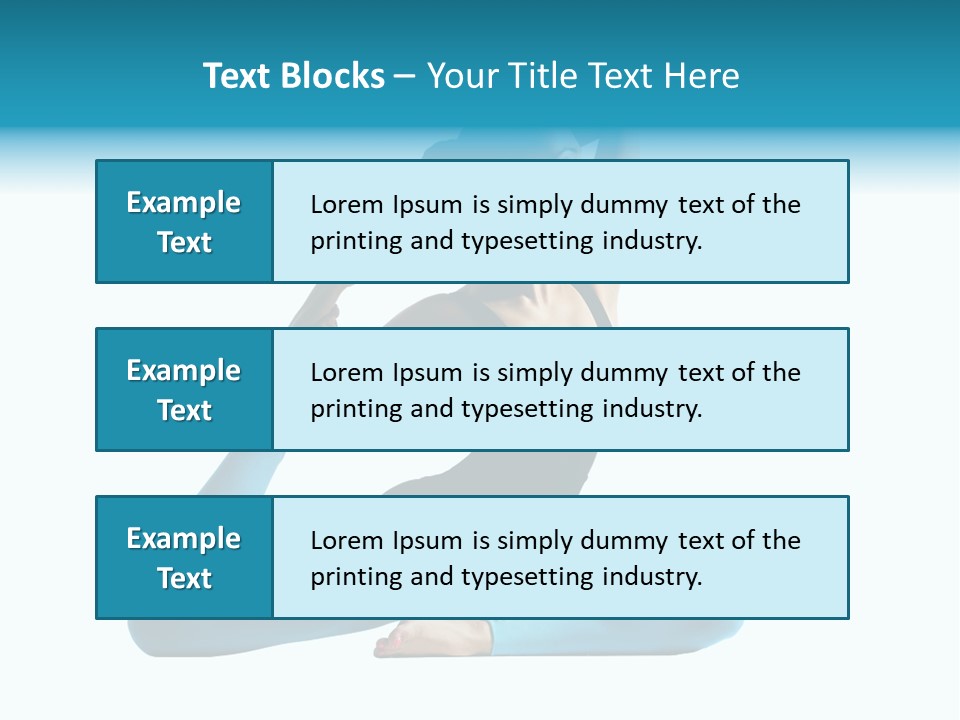 Health Human Yoga PowerPoint Template