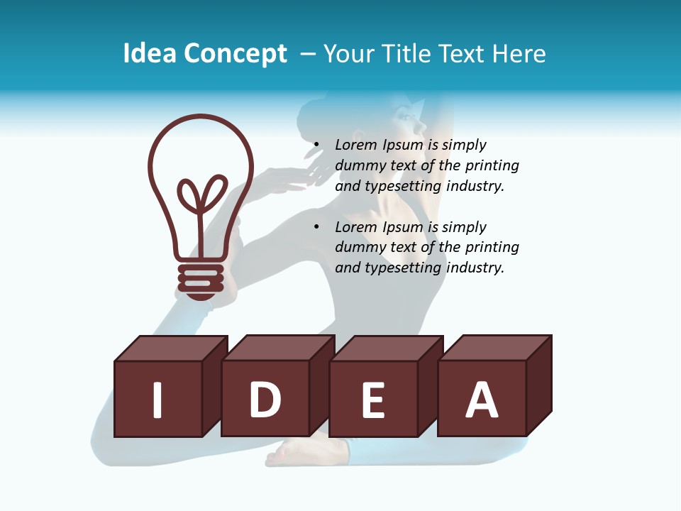 Health Human Yoga PowerPoint Template