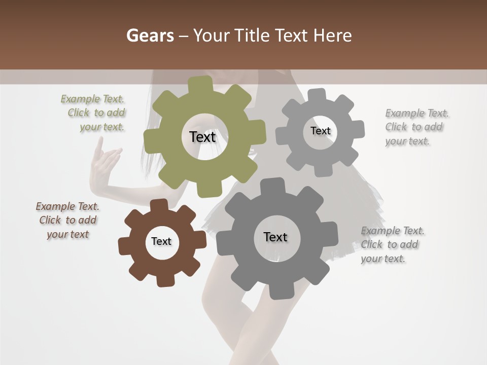 Jump Tiptoe Attractive PowerPoint Template