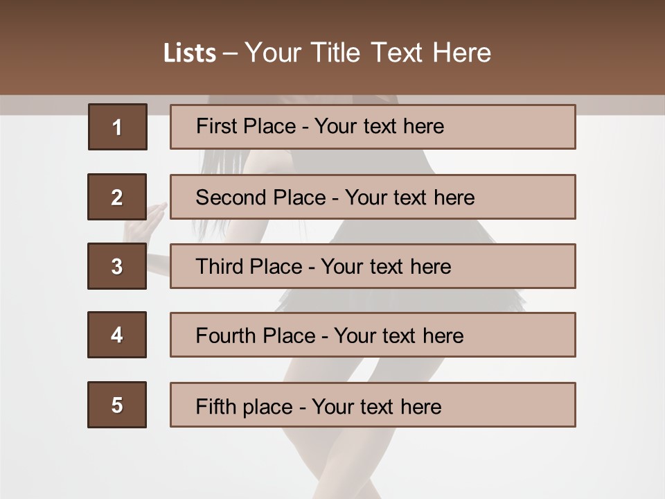 Jump Tiptoe Attractive PowerPoint Template
