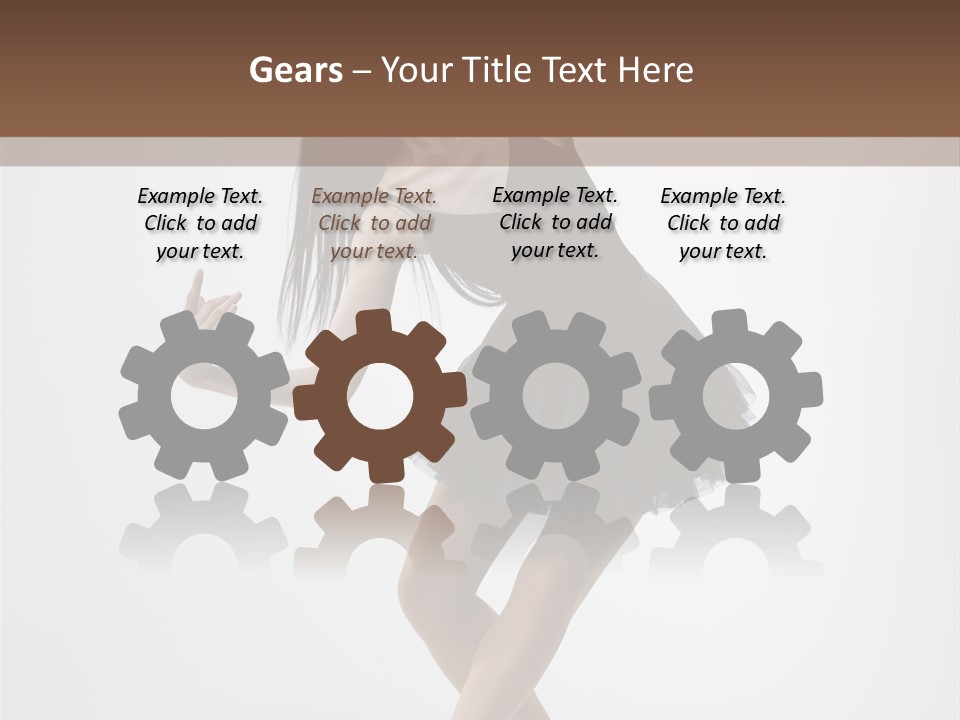 Jump Tiptoe Attractive PowerPoint Template