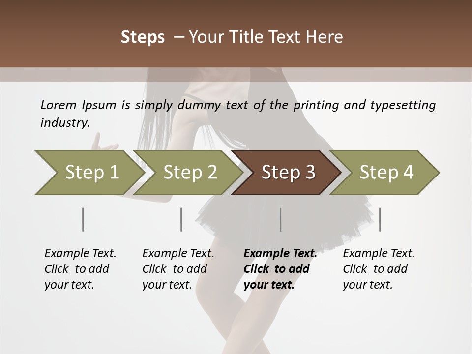 Jump Tiptoe Attractive PowerPoint Template