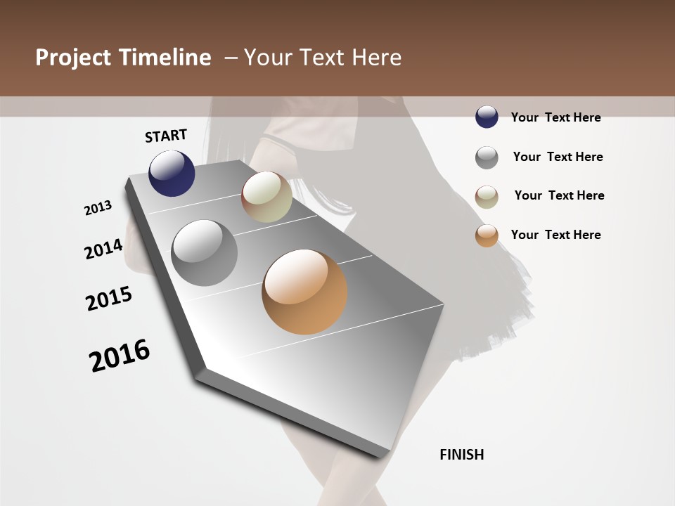Jump Tiptoe Attractive PowerPoint Template