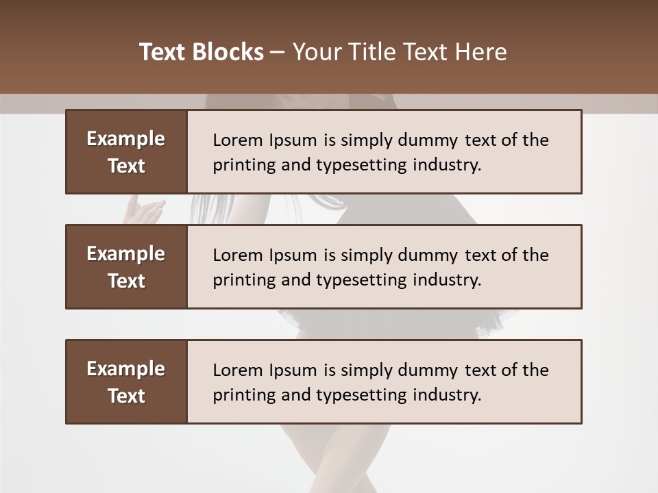 Jump Tiptoe Attractive PowerPoint Template