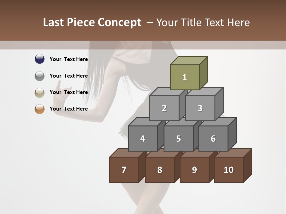 Jump Tiptoe Attractive PowerPoint Template