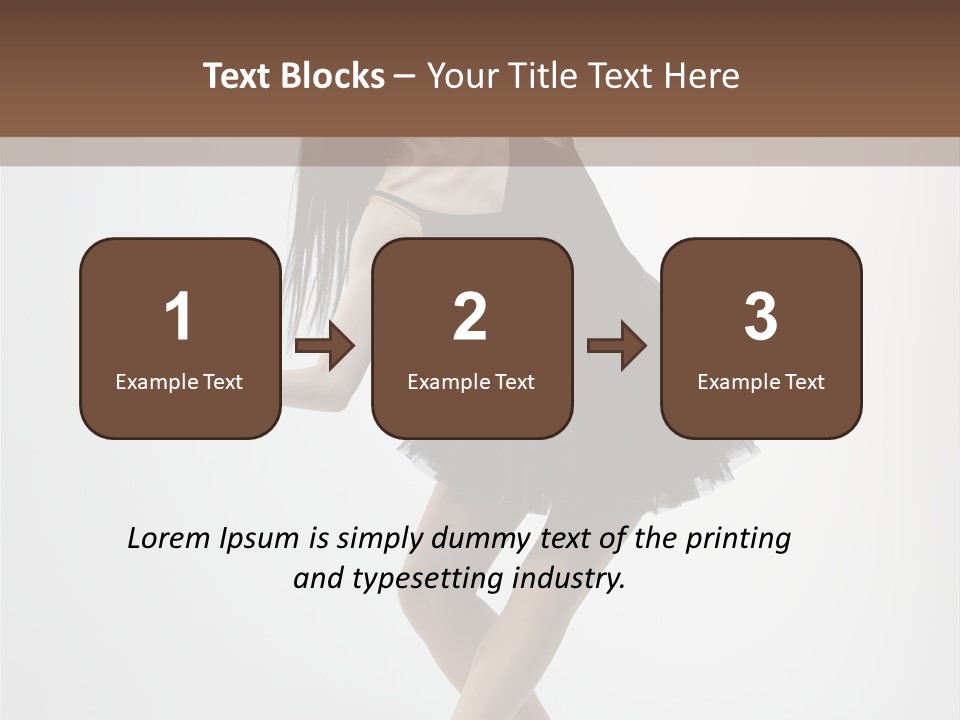 Jump Tiptoe Attractive PowerPoint Template