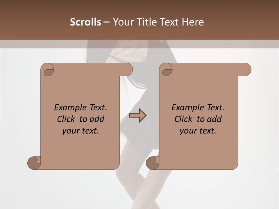 Jump Tiptoe Attractive PowerPoint Template