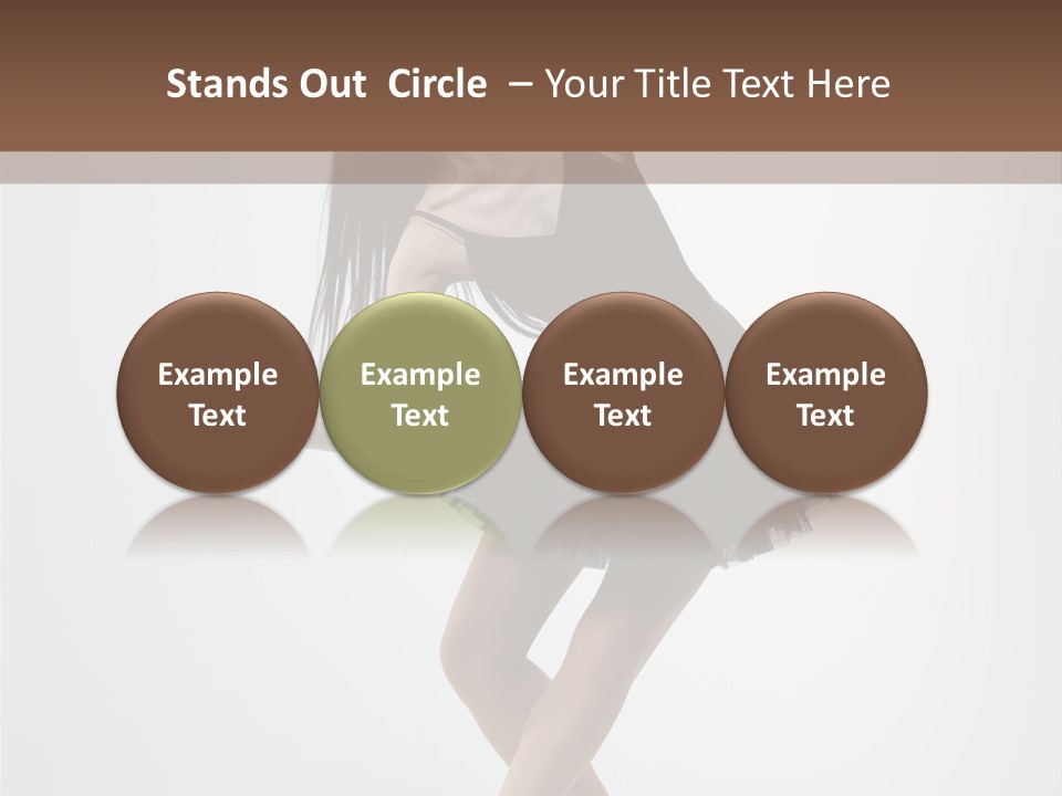 Jump Tiptoe Attractive PowerPoint Template