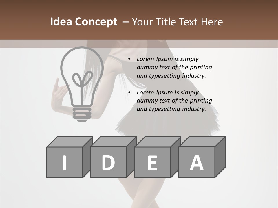 Jump Tiptoe Attractive PowerPoint Template