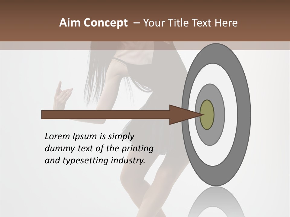 Jump Tiptoe Attractive PowerPoint Template