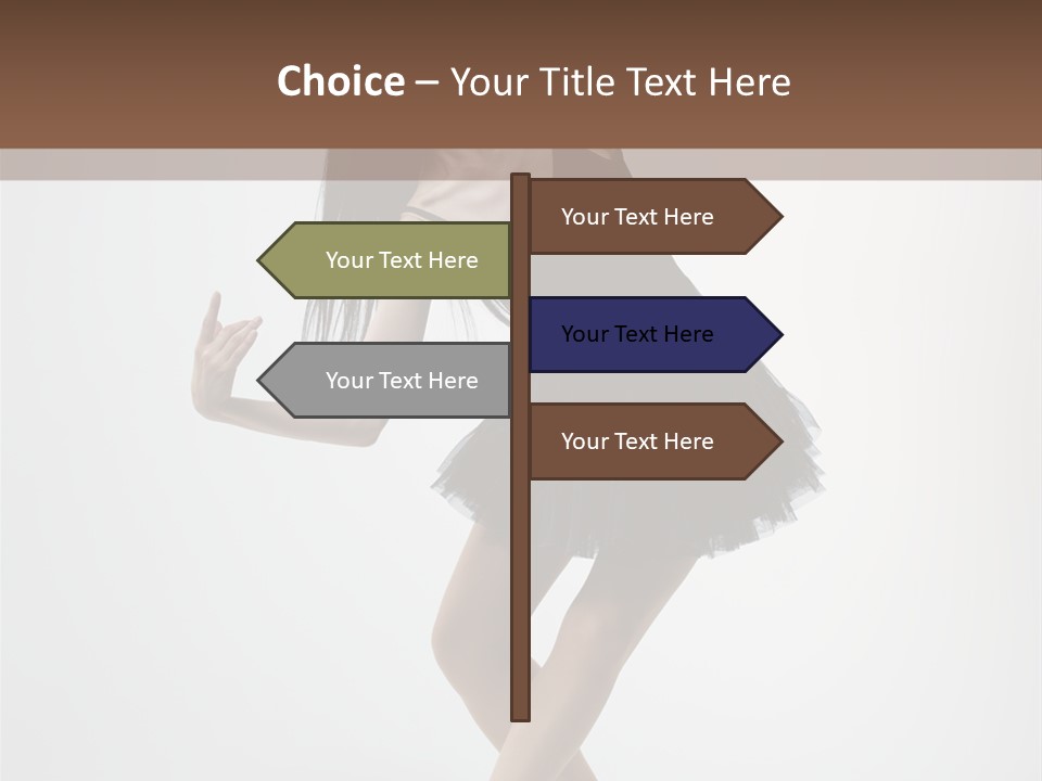 Jump Tiptoe Attractive PowerPoint Template