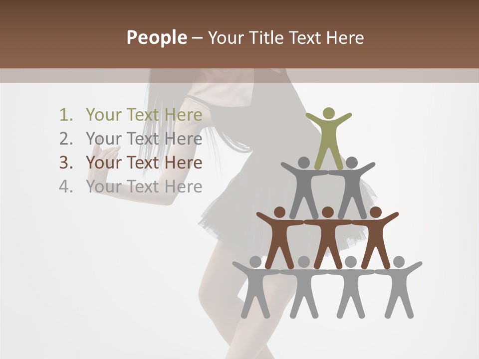 Jump Tiptoe Attractive PowerPoint Template