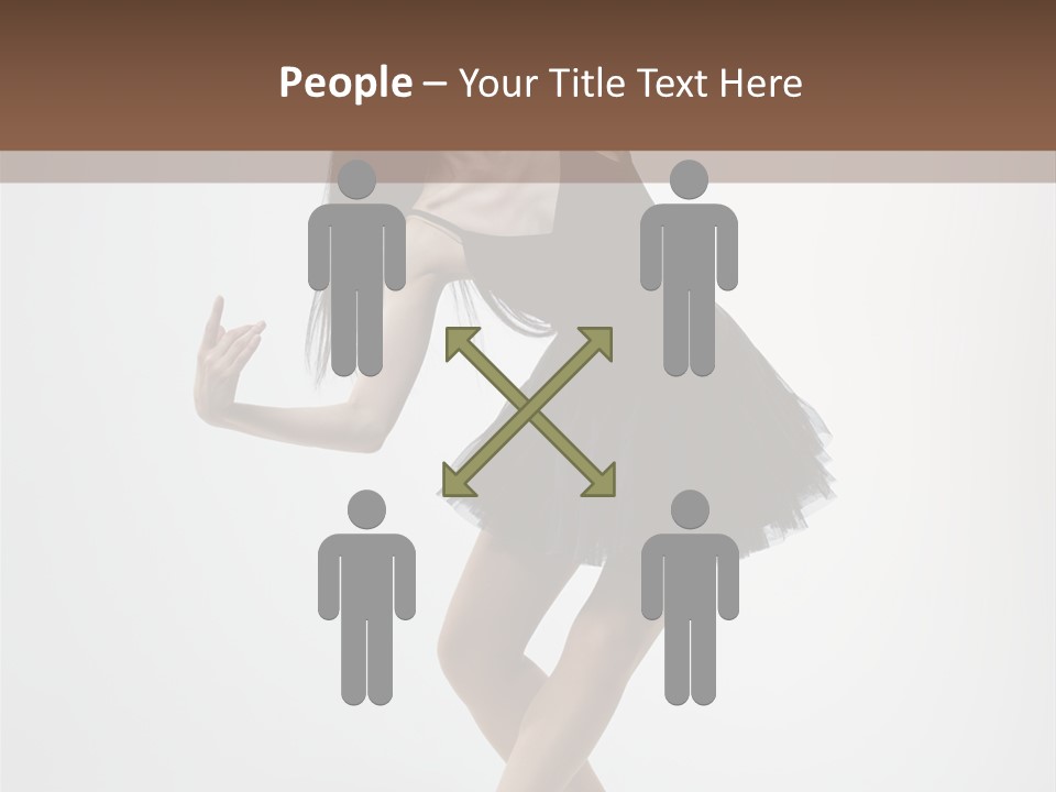 Jump Tiptoe Attractive PowerPoint Template