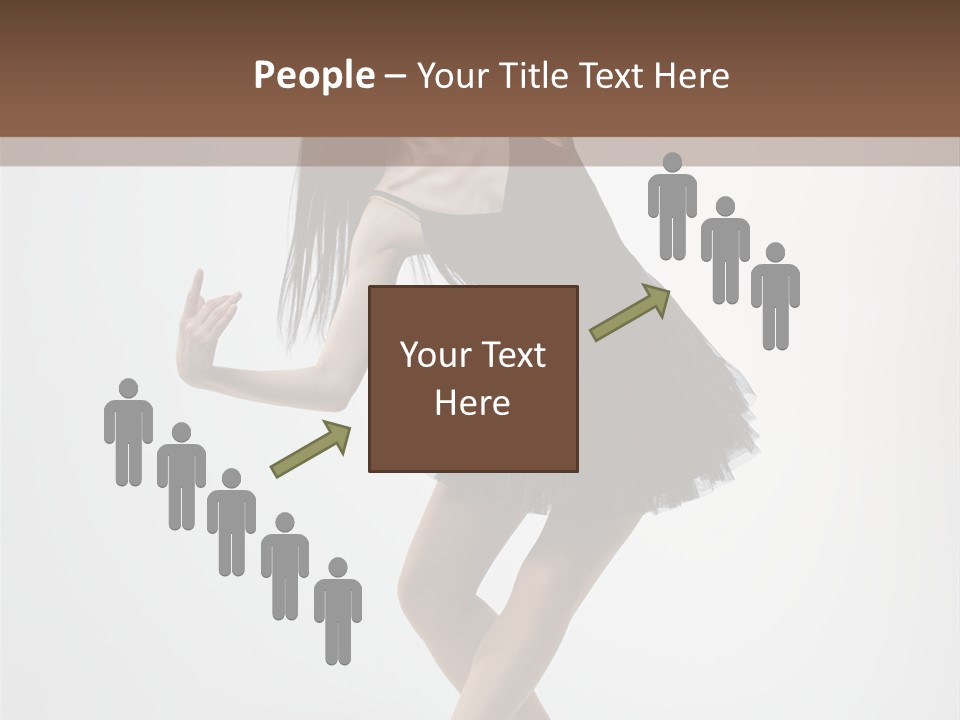 Jump Tiptoe Attractive PowerPoint Template