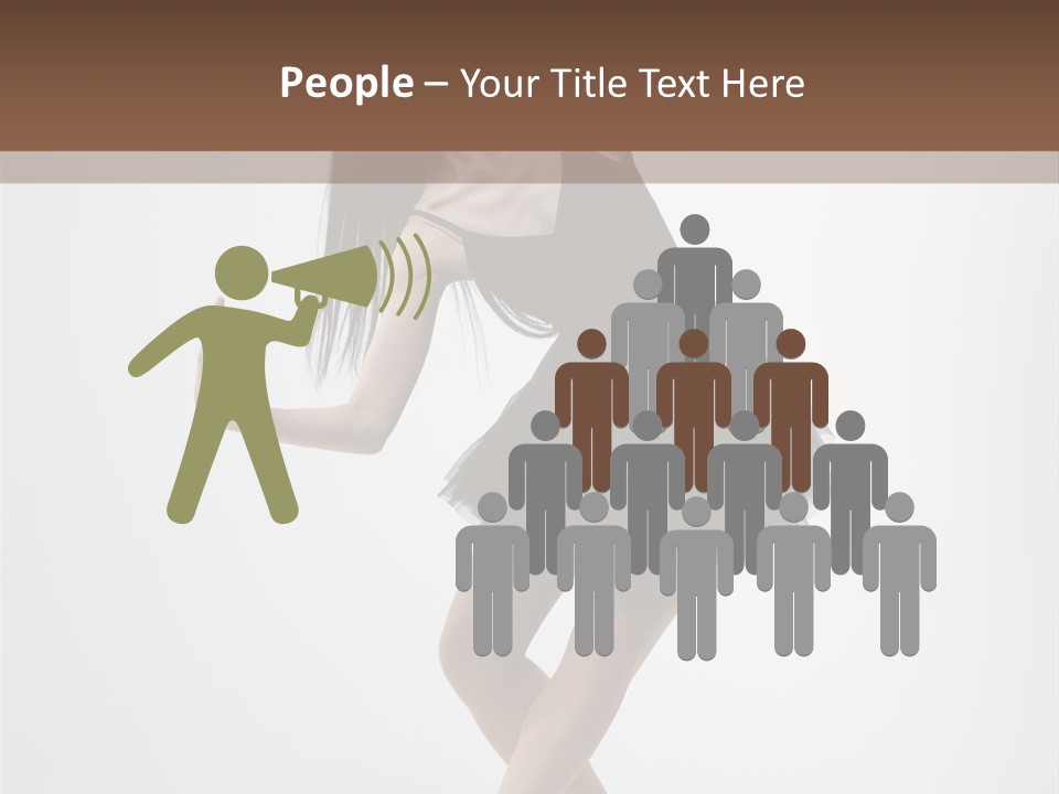 Jump Tiptoe Attractive PowerPoint Template