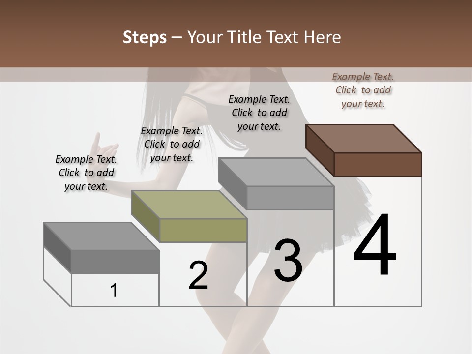 Jump Tiptoe Attractive PowerPoint Template