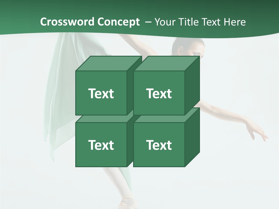 Tutu Exercise Jump PowerPoint Template