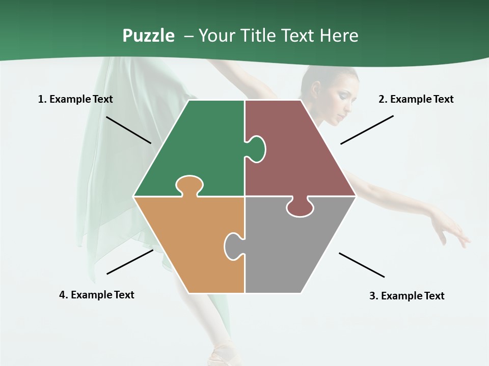 Tutu Exercise Jump PowerPoint Template