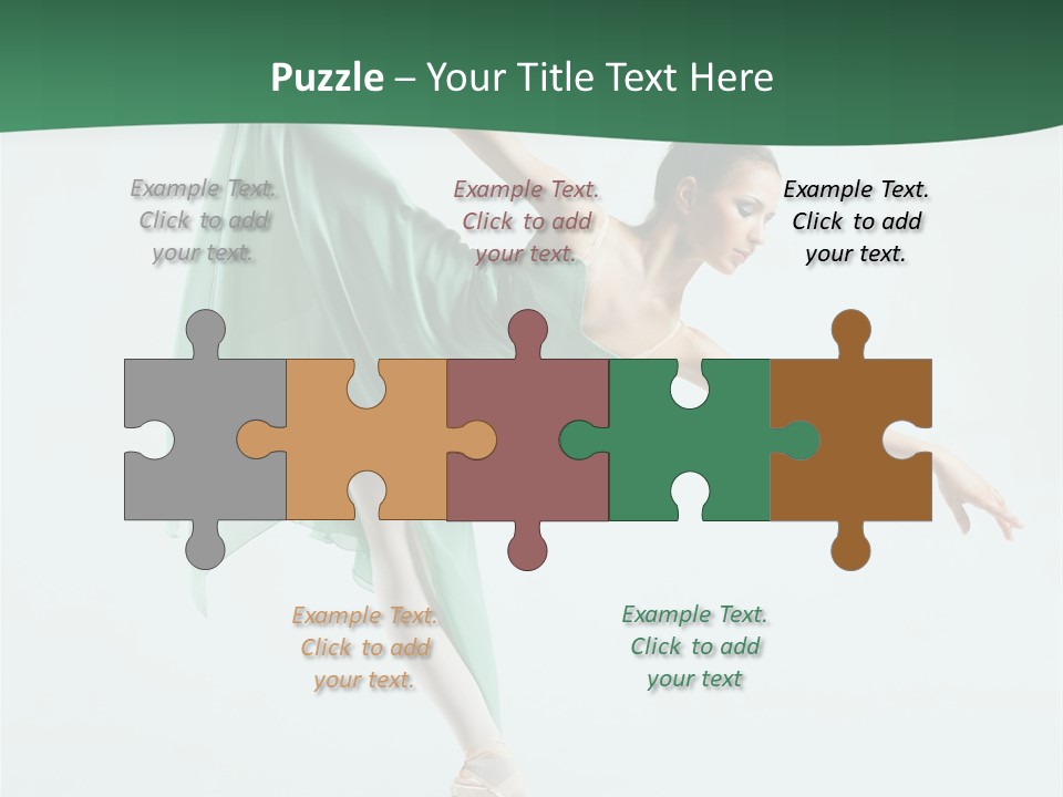 Tutu Exercise Jump PowerPoint Template