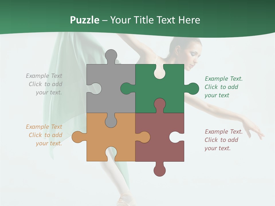 Tutu Exercise Jump PowerPoint Template