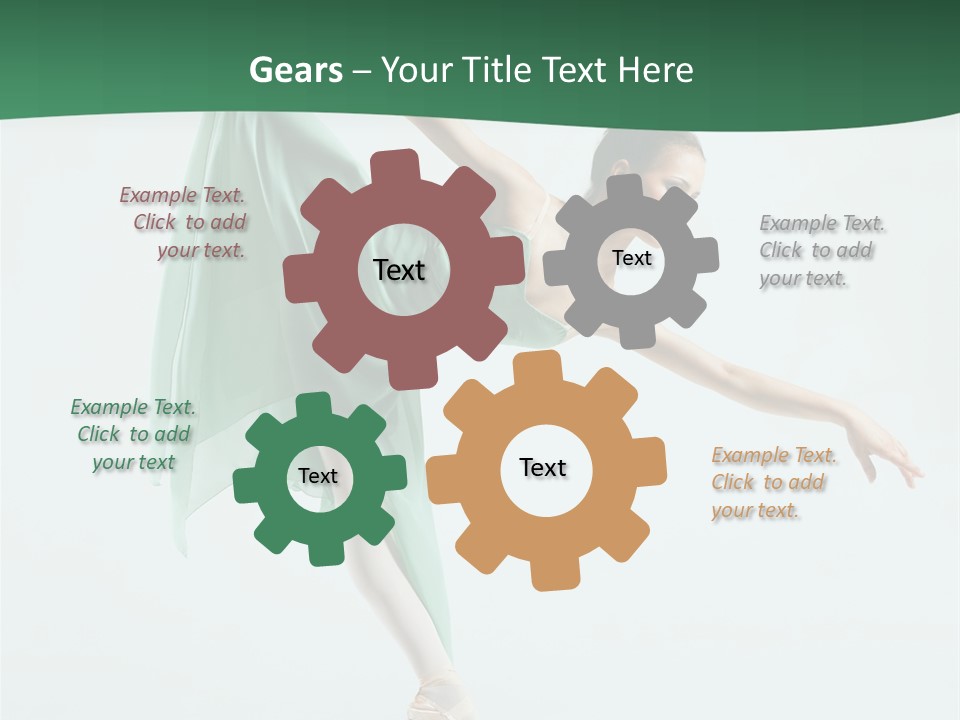 Tutu Exercise Jump PowerPoint Template