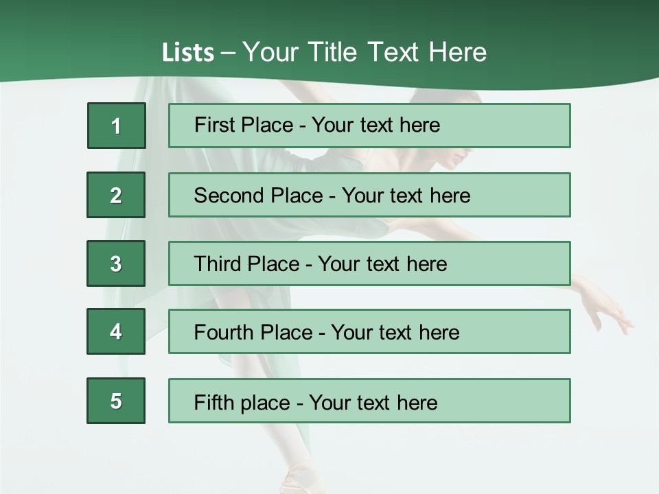 Tutu Exercise Jump PowerPoint Template