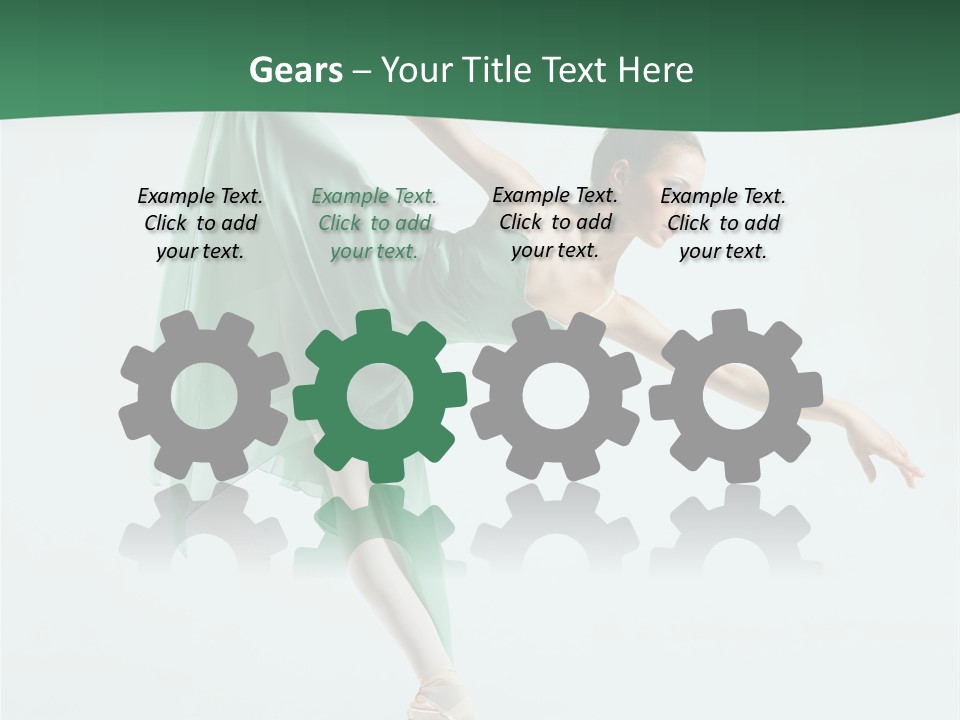 Tutu Exercise Jump PowerPoint Template