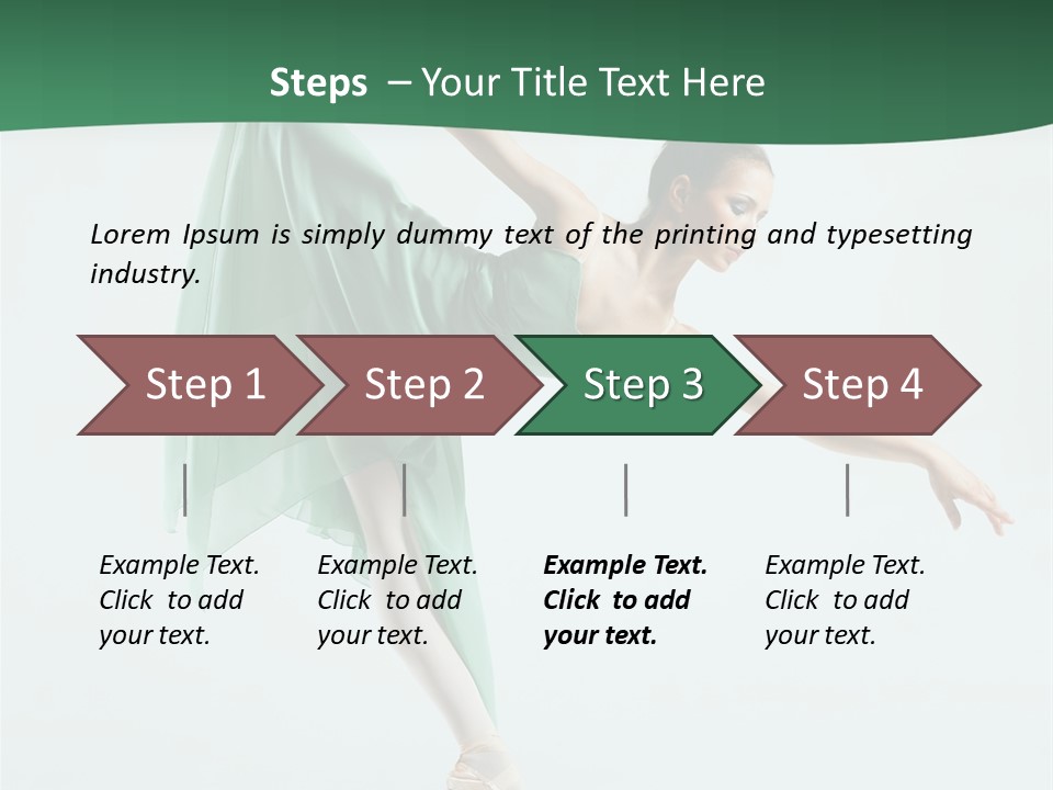 Tutu Exercise Jump PowerPoint Template