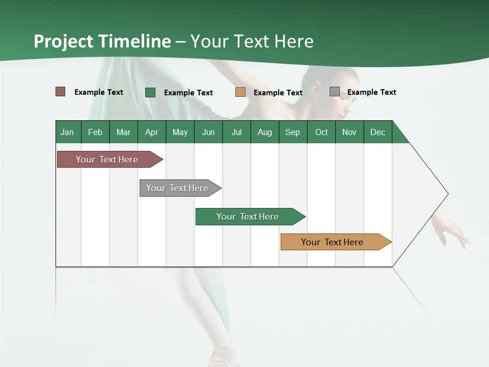 Tutu Exercise Jump PowerPoint Template