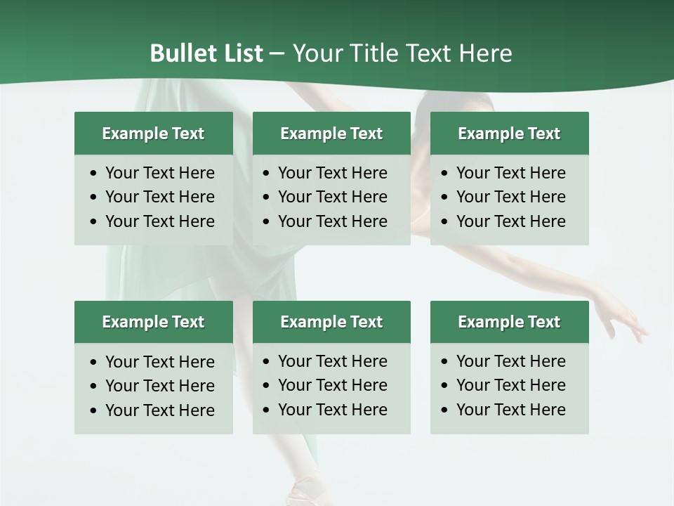 Tutu Exercise Jump PowerPoint Template