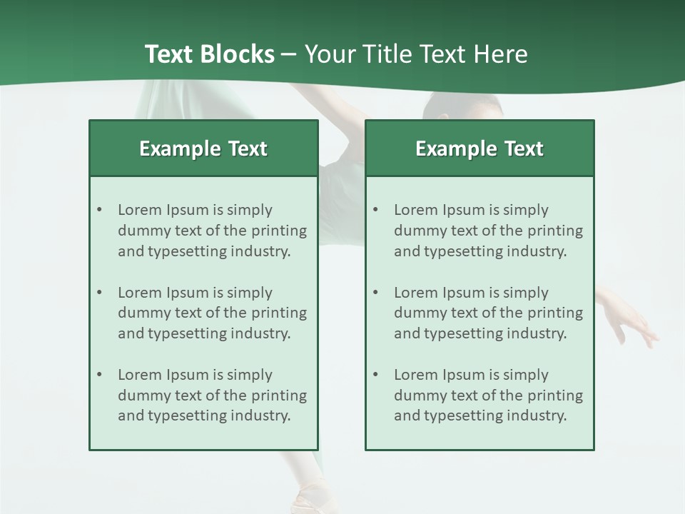 Tutu Exercise Jump PowerPoint Template