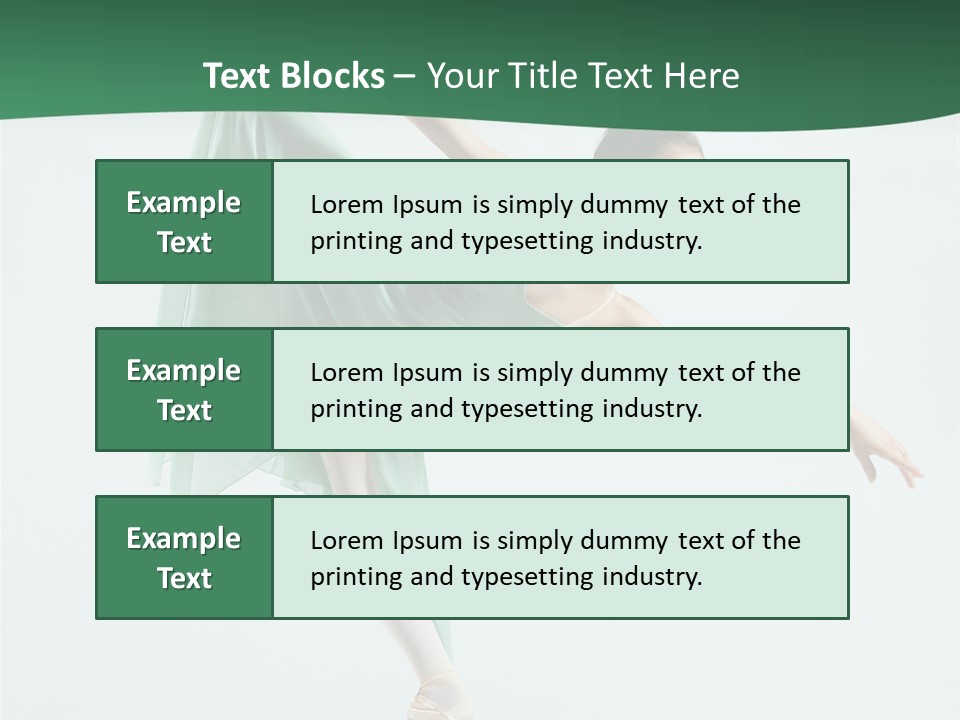 Tutu Exercise Jump PowerPoint Template