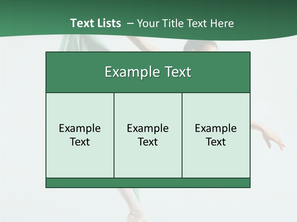 Tutu Exercise Jump PowerPoint Template