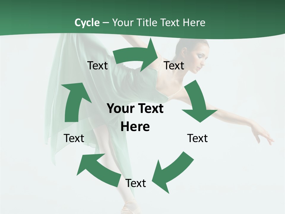 Tutu Exercise Jump PowerPoint Template