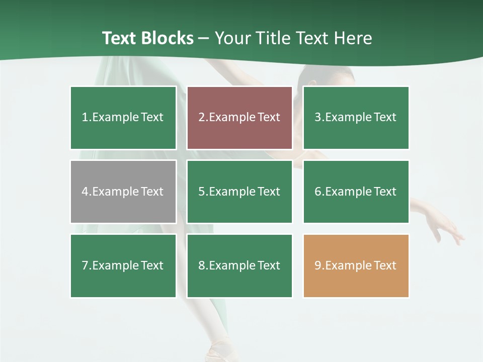 Tutu Exercise Jump PowerPoint Template