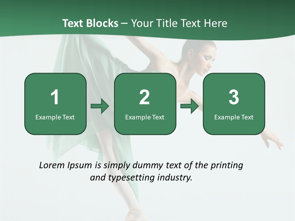 Tutu Exercise Jump PowerPoint Template