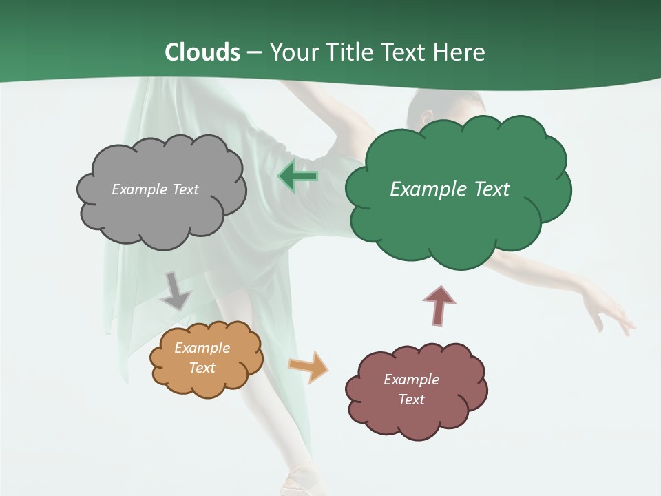 Tutu Exercise Jump PowerPoint Template